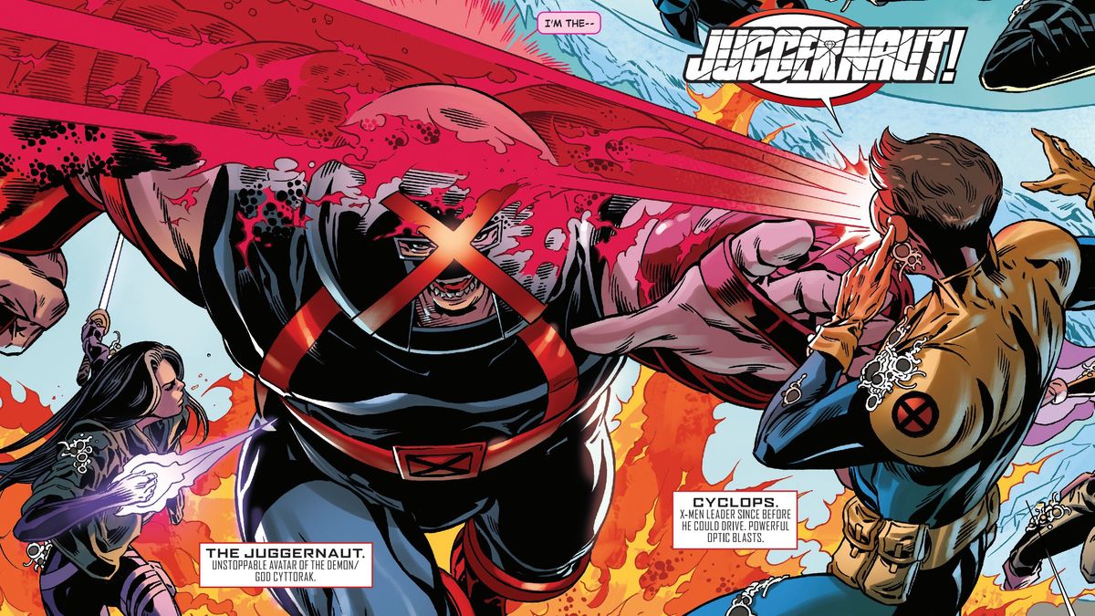 Juggernaut and Cyclops.