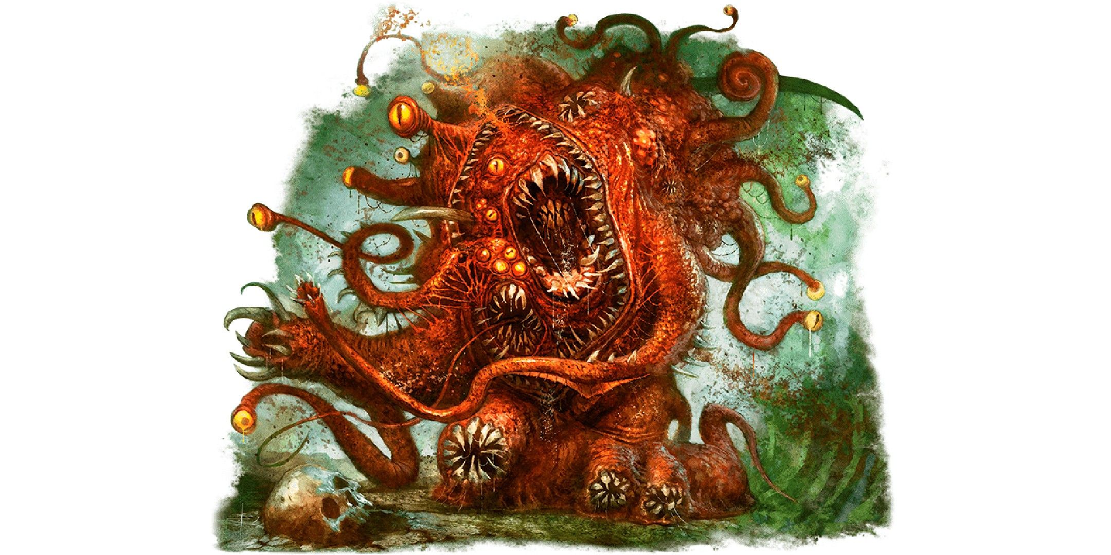 Dungeons & Dragons image showing a gibbering mouther.