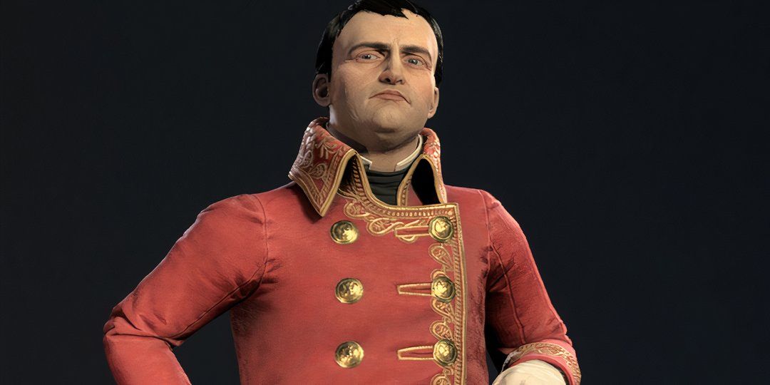 Napoleon posing in Civilization 7.