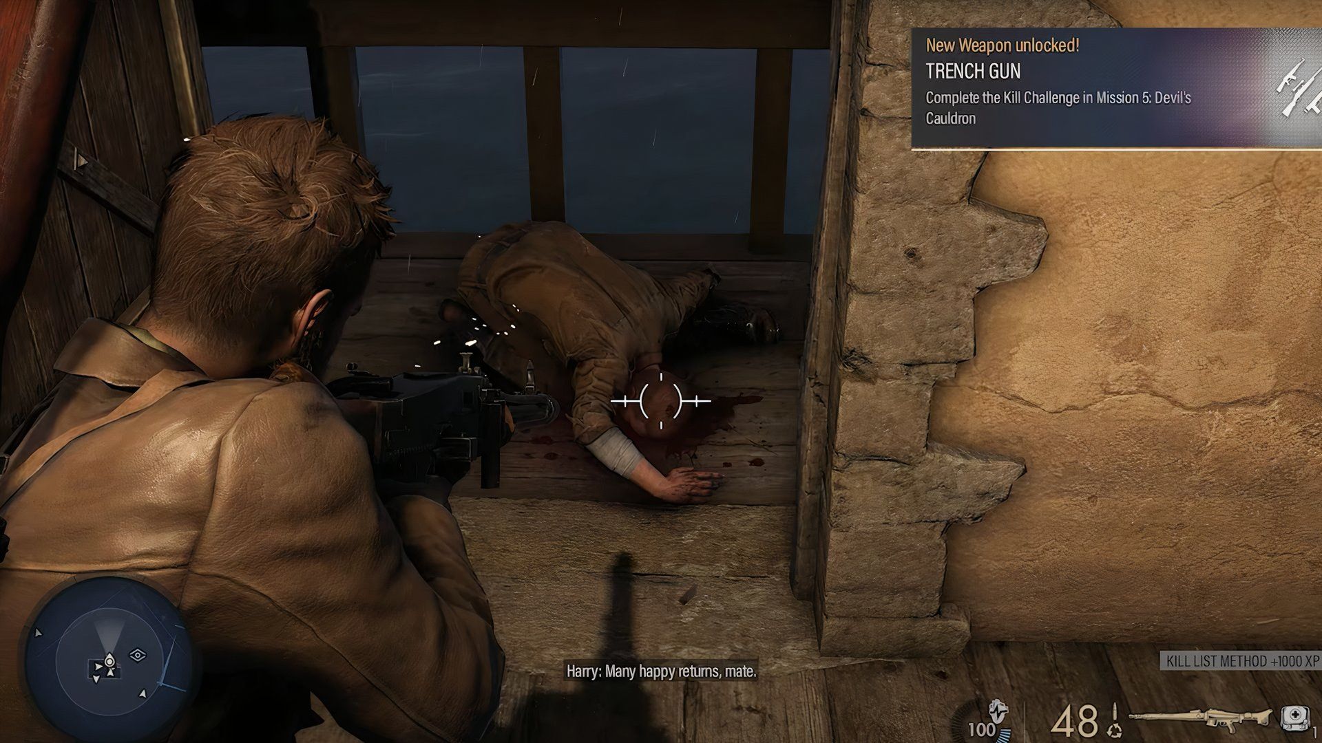 Mission 5 Kill Challenge in Sniper Elite: Resistance.