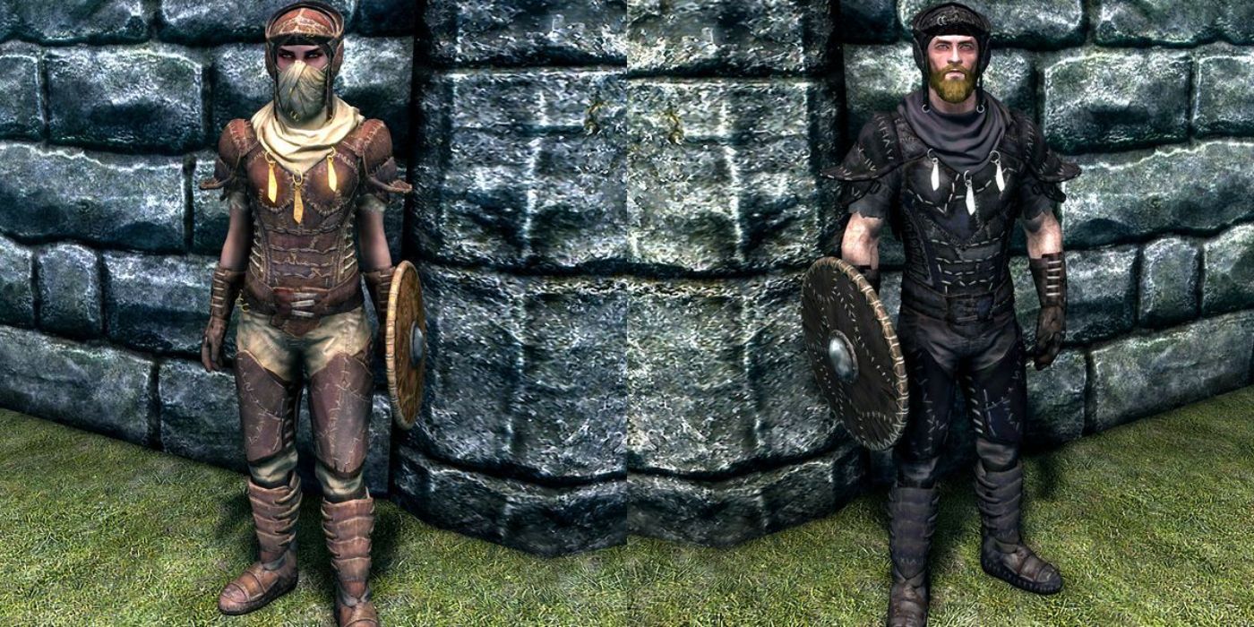 Skyrim Anniversary Edition Netch Leather Armor Darkened