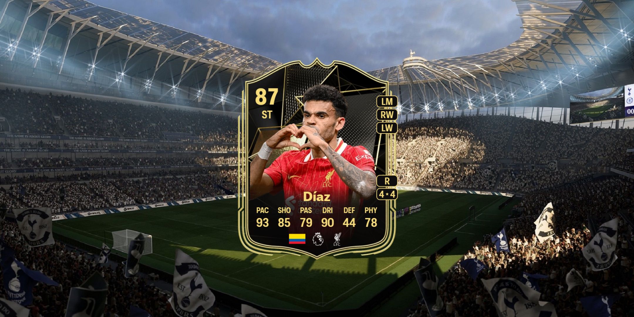 Luis Diaz's card in EA Sports FC 25.