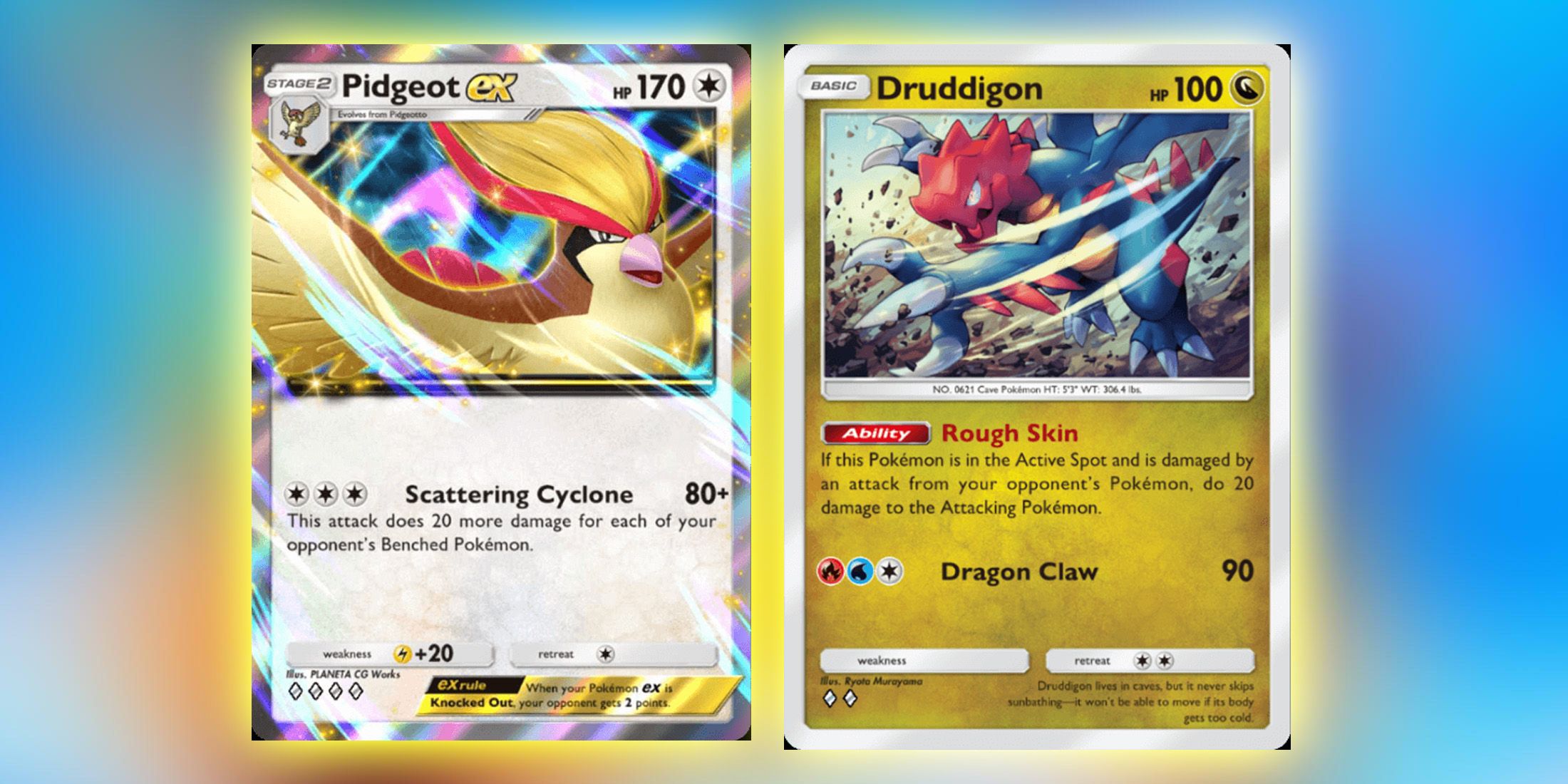 pidgeot ex and druddigon