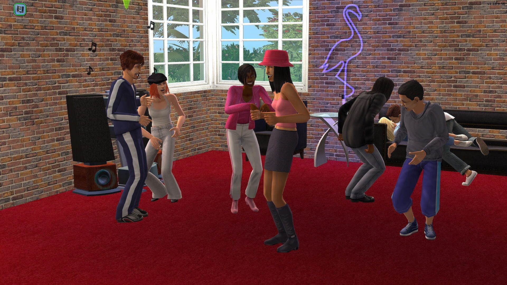 A party in The Sims 2.