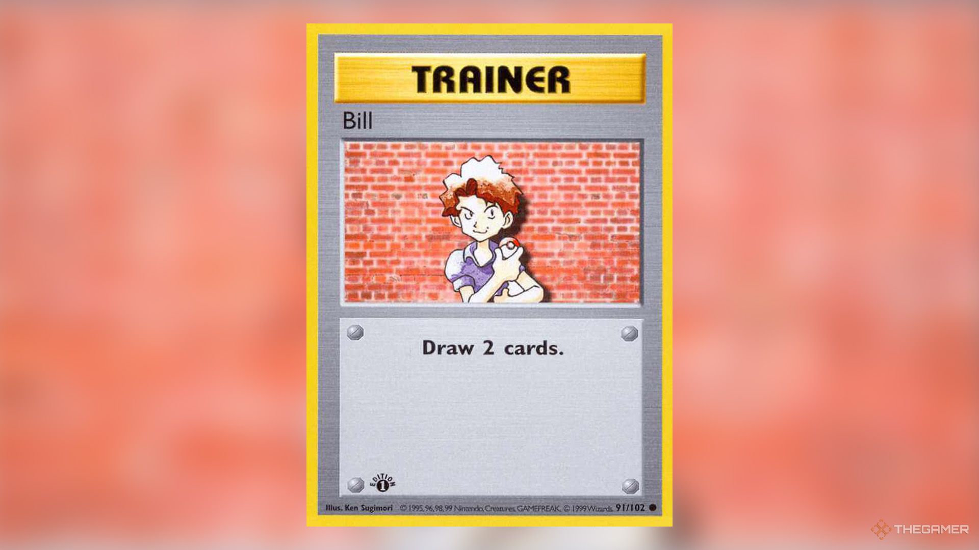 Bill trainer card from Base Set in Pokemon TCG.