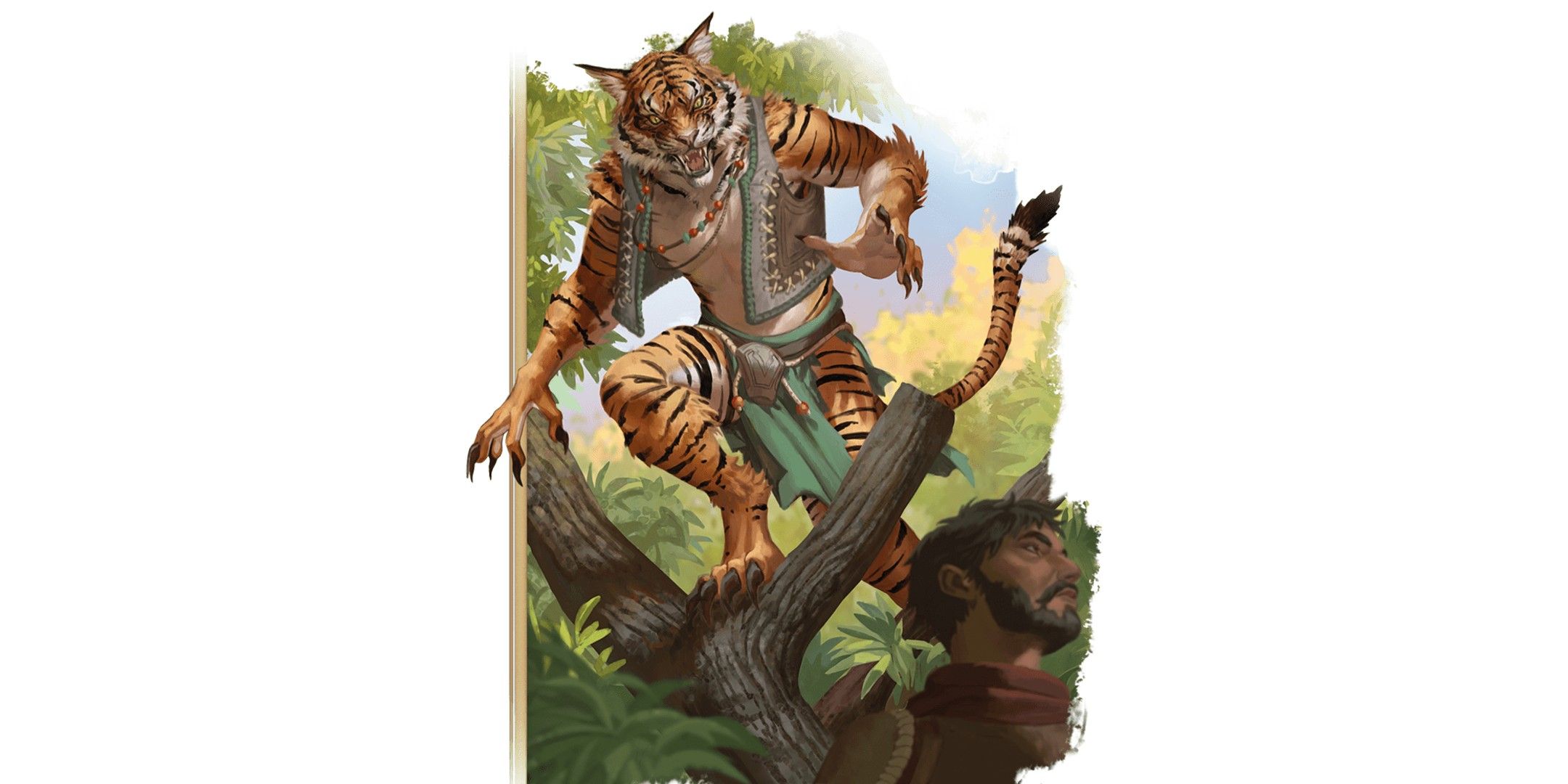 Dungeons & Dragons image showing a weretiger.