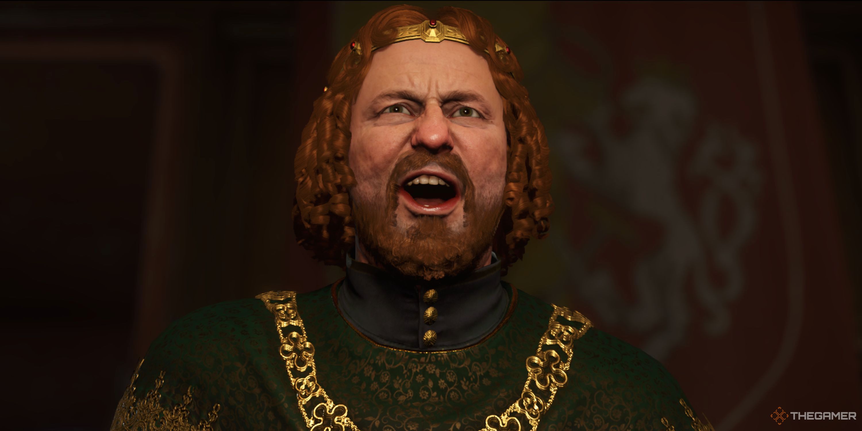 In -game cutscene featuring King Sigismund.