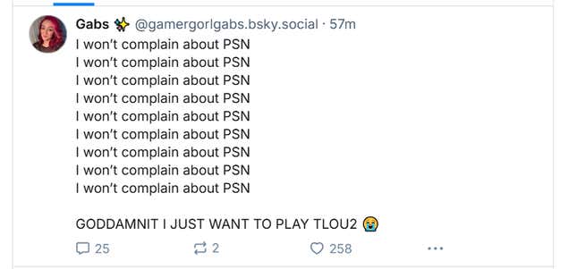 A screenshot shows someone complaining about PSN. 