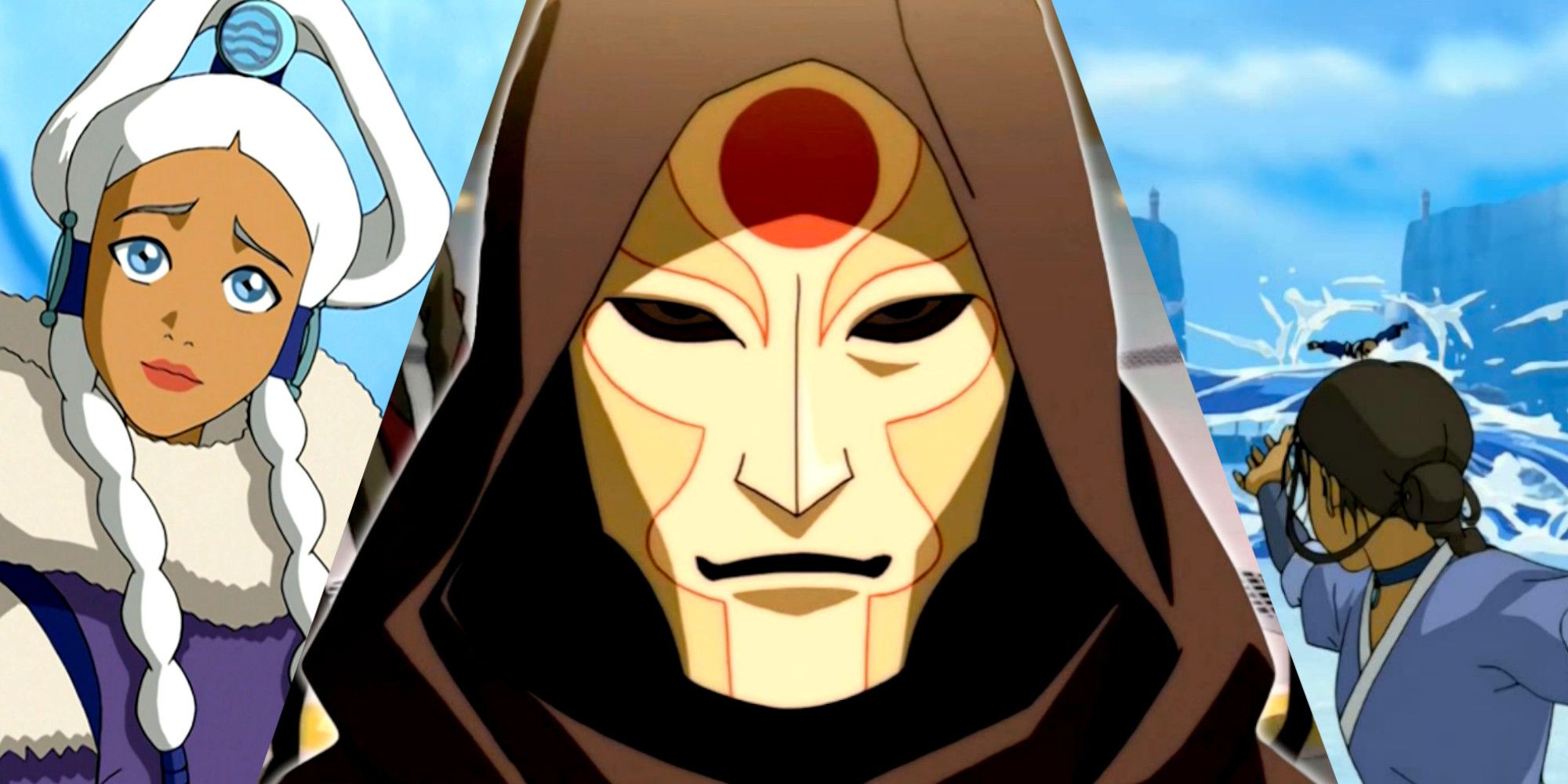 Avatar Best Waterbenders Yue, Amon, Katara, Master Pakku The Last Airbender The Legend of Korra
