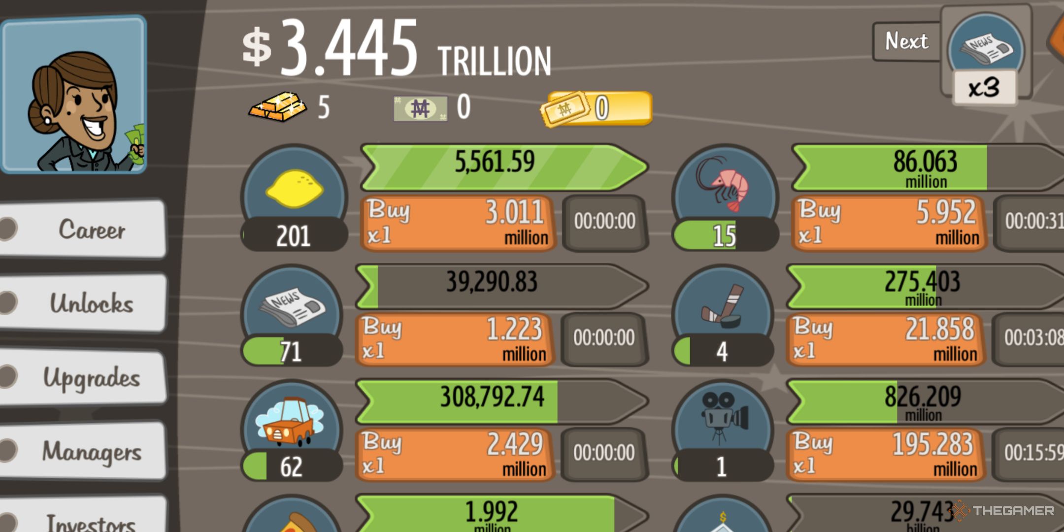 AdVenture Capitalist with over a trillion dollars.