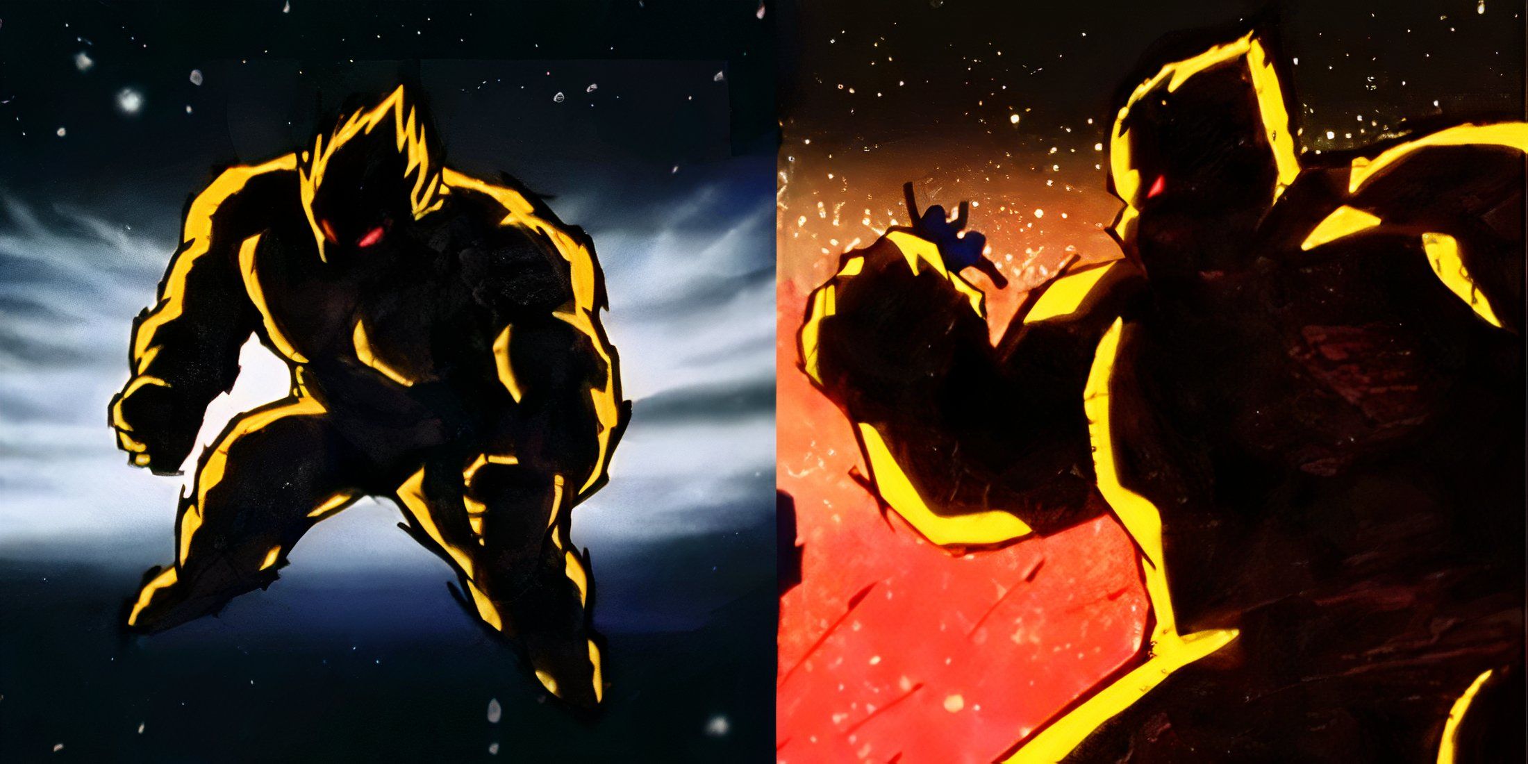 Yamoshi, the very first Super Saiyan as seen in a flashback in Dragon Ball Z