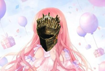 Love Nikki character wearing Dark Souls 3 helmet