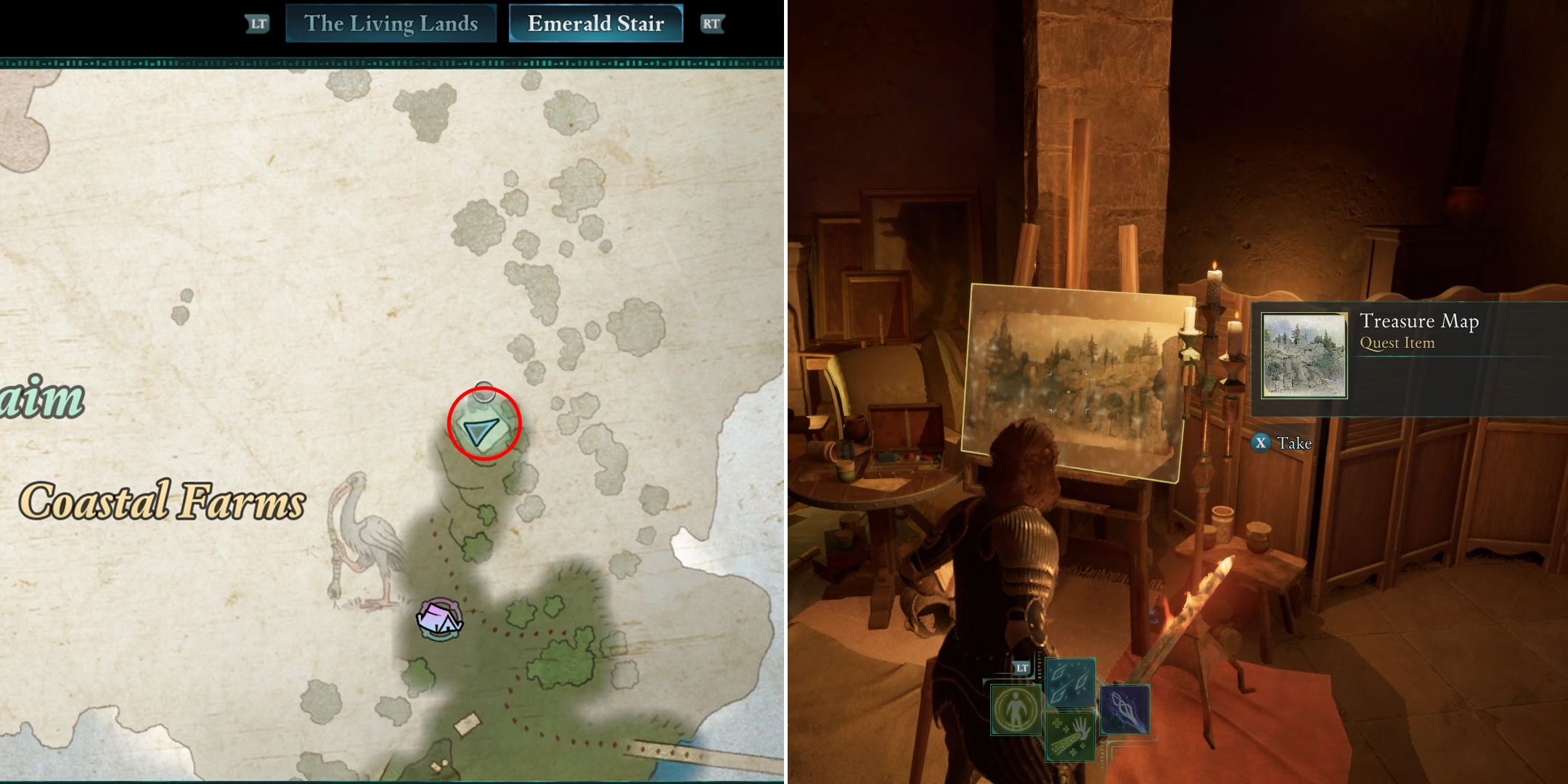 Treasure Map - Painter's Regret map location in avowed