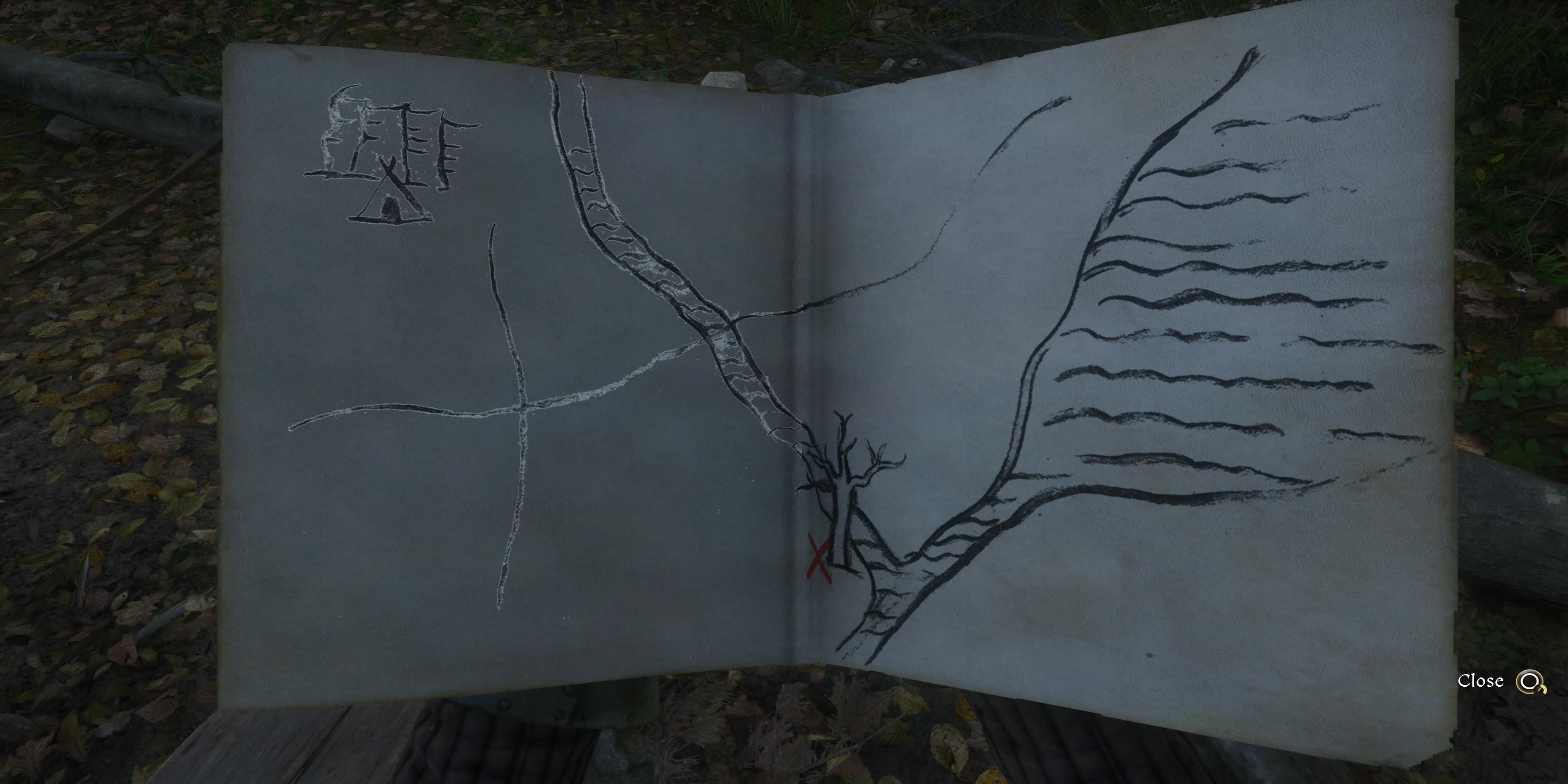 The Player Reading The Bandit's Map 