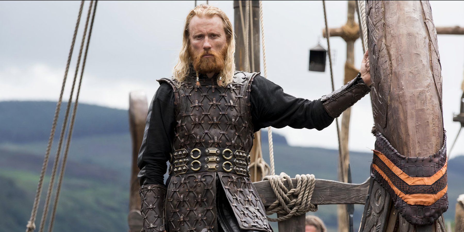 Jarl Borg in Vikings looking on ship