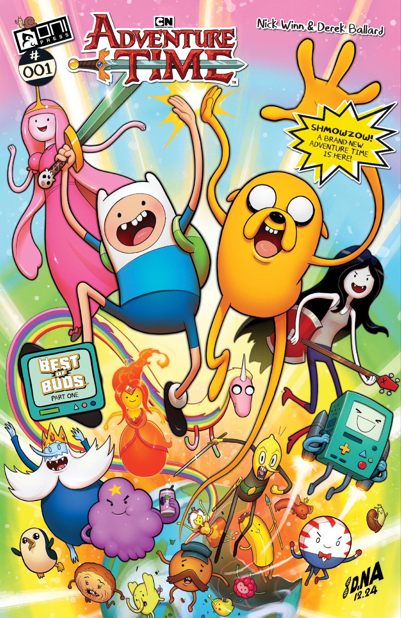 Adventure Time #1 cover B by David Nakayama.