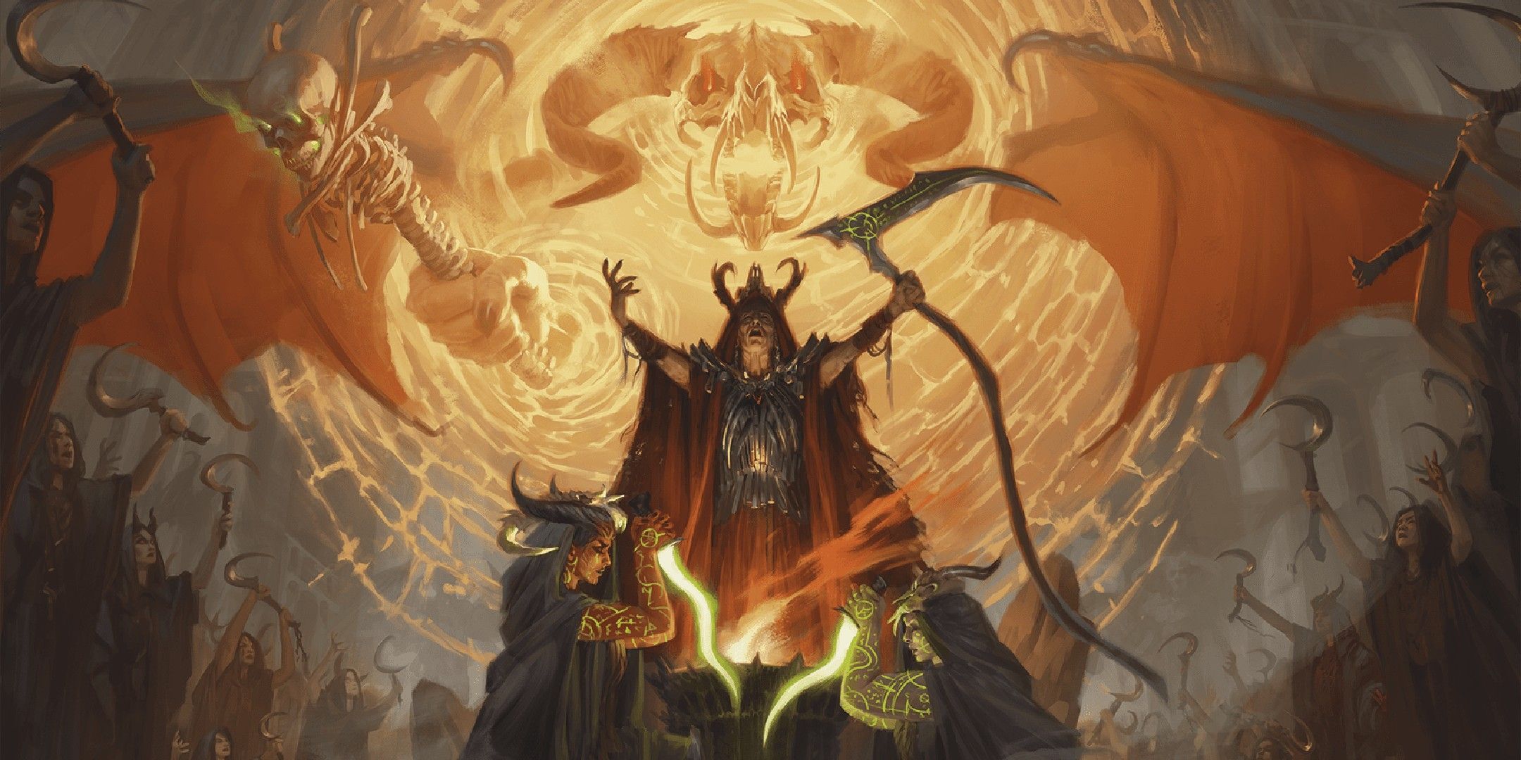 Dungeons & Dragons image showing cultists summoning Orcus.