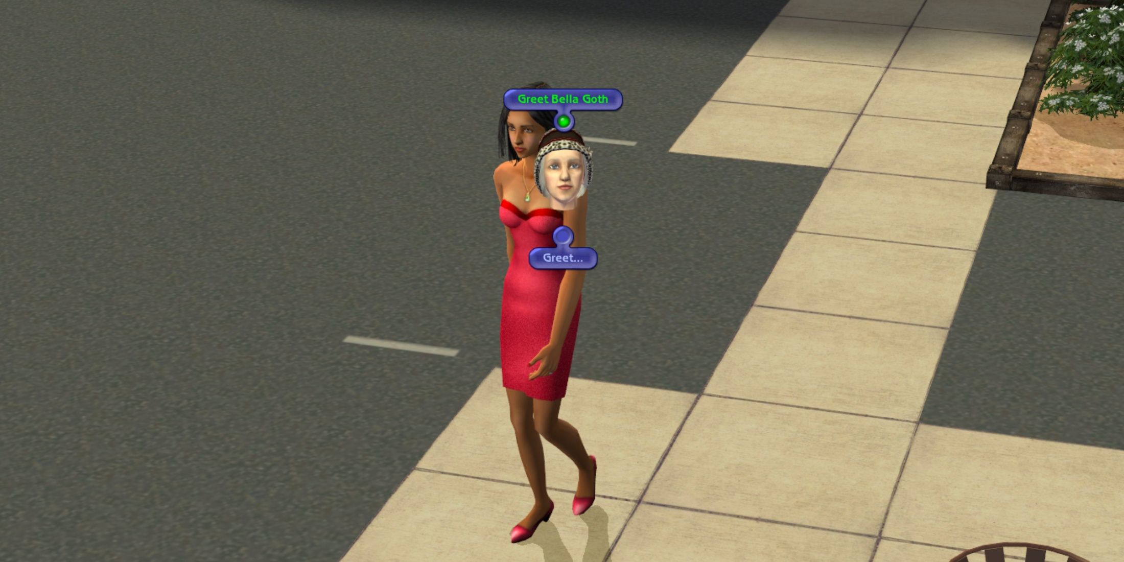 greet bella goth the sims 2