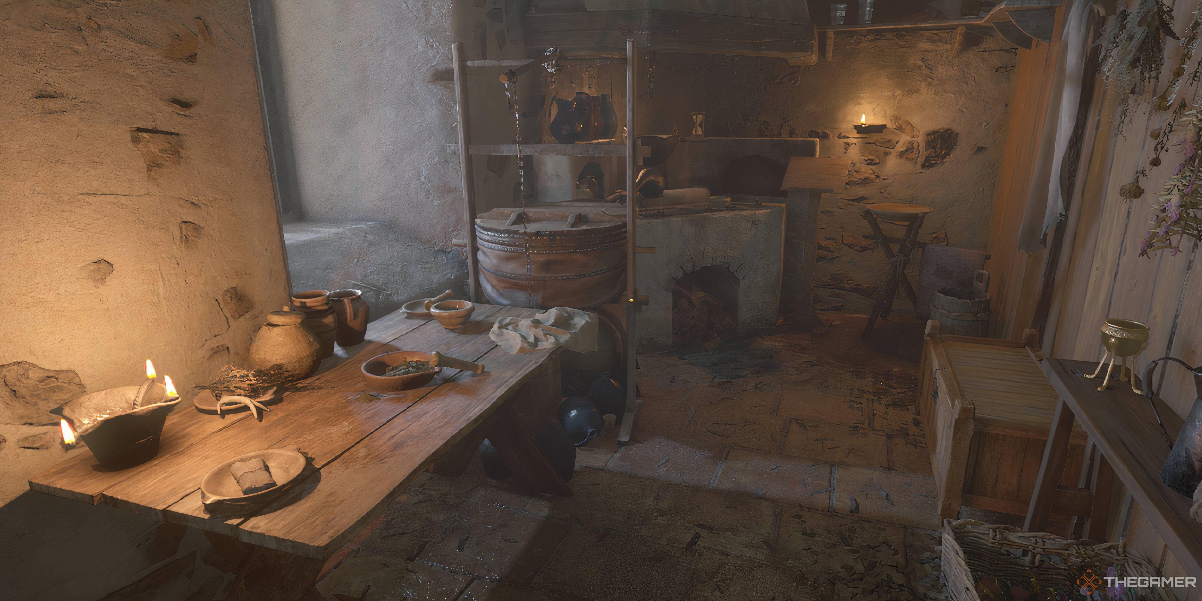 A screenshot showing a room and a box at the left side in Kingdom Come: Deliverance 2.