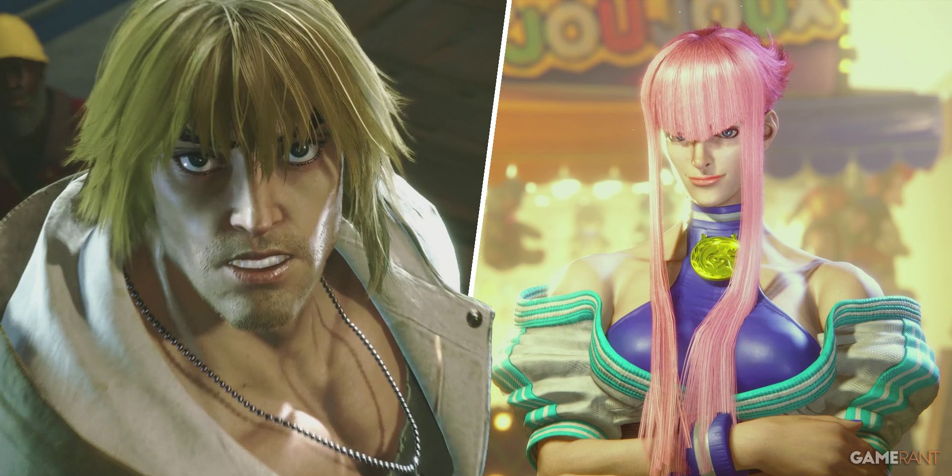 Ken and Manon in the World Tour mode of Street Fighter 6