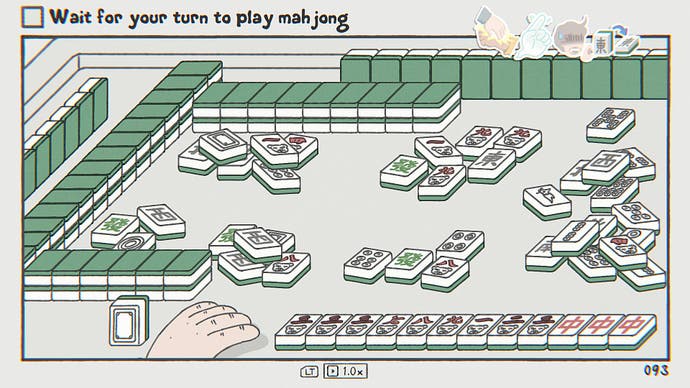 A game of mahjong in While Waiting.