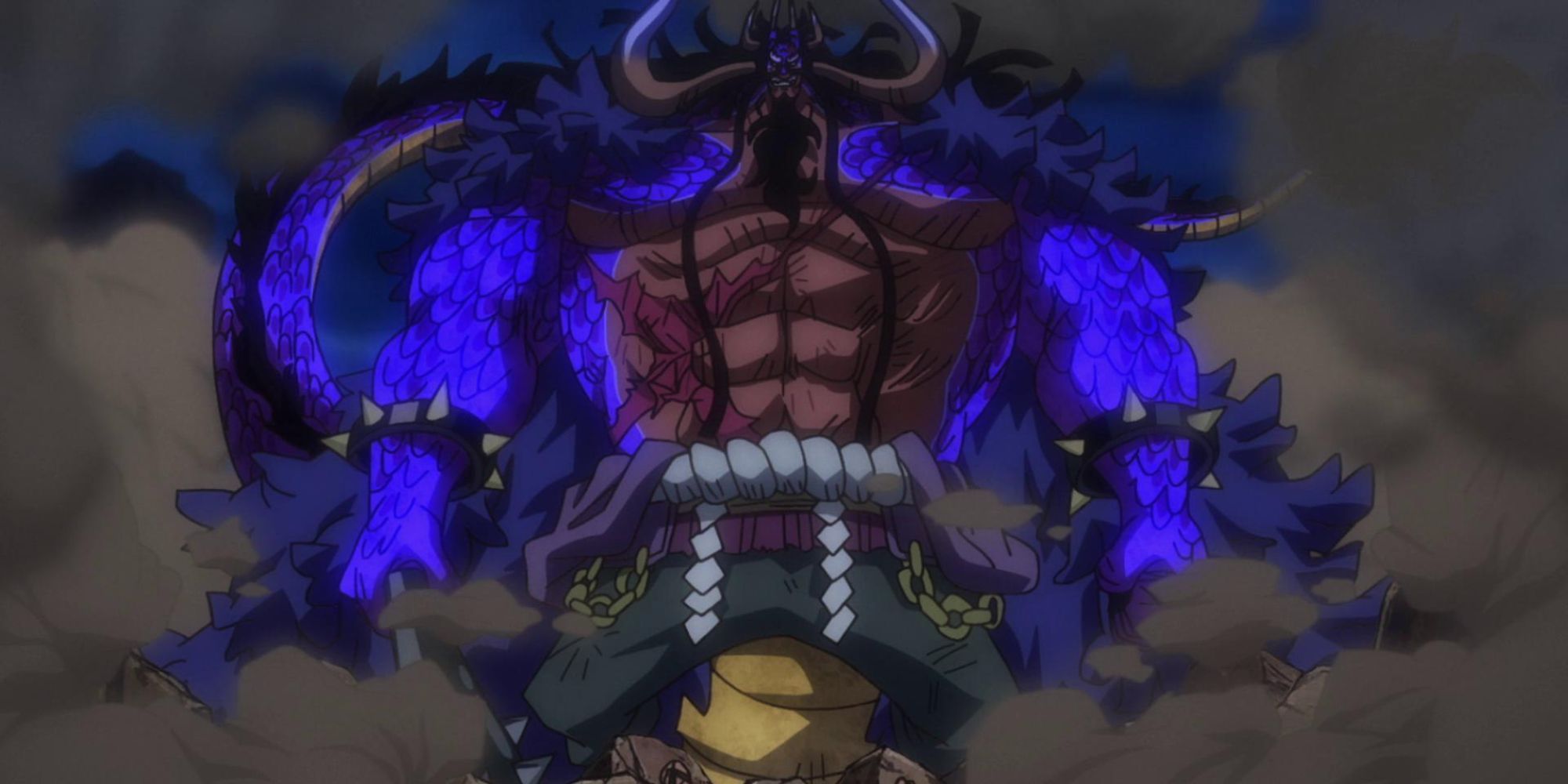 Kaido activates Shuron Hakke.