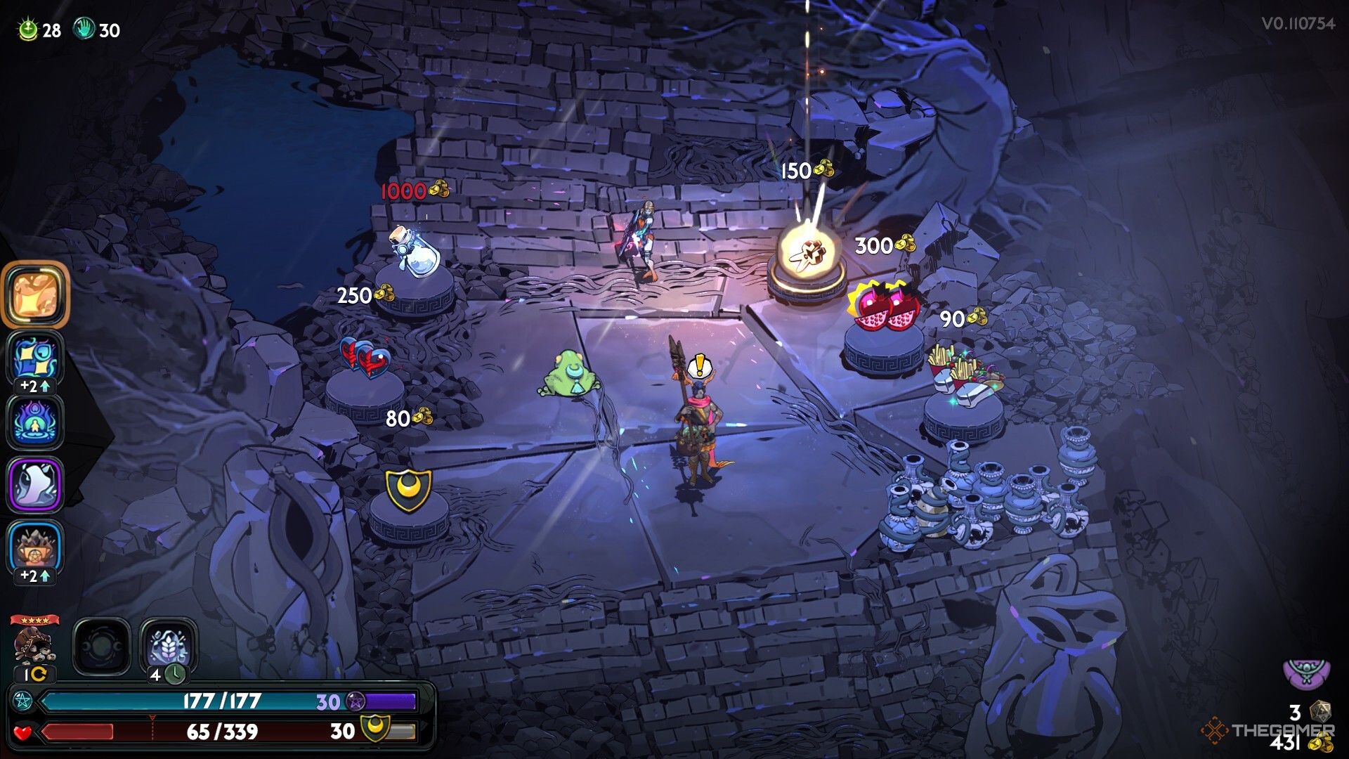 A photo of gameplay from Hades 2.