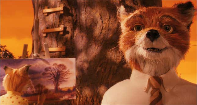 Mr. Fox looking out optimistically