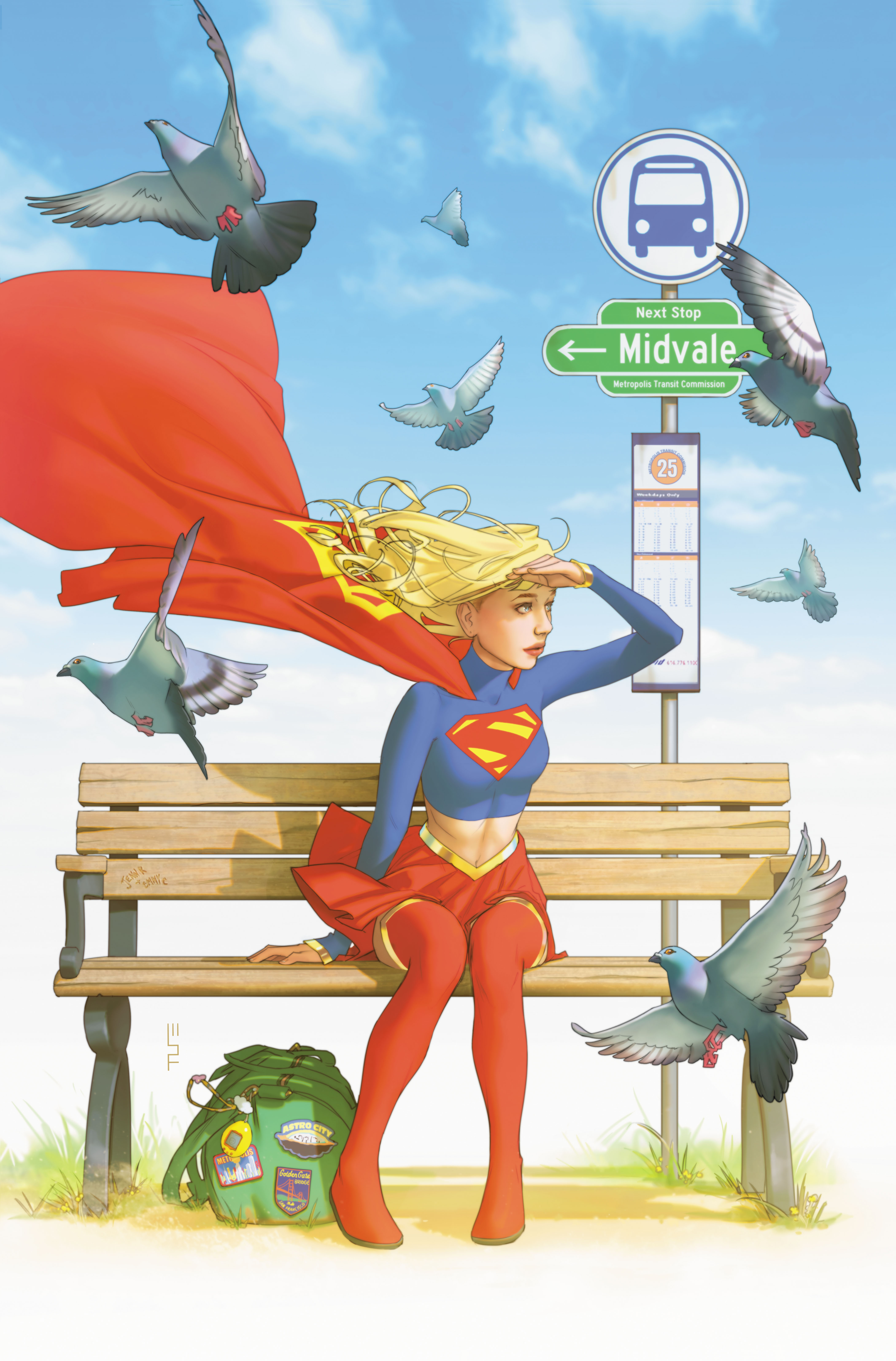 Scott Forbes' variant cover for Supergirl #1.