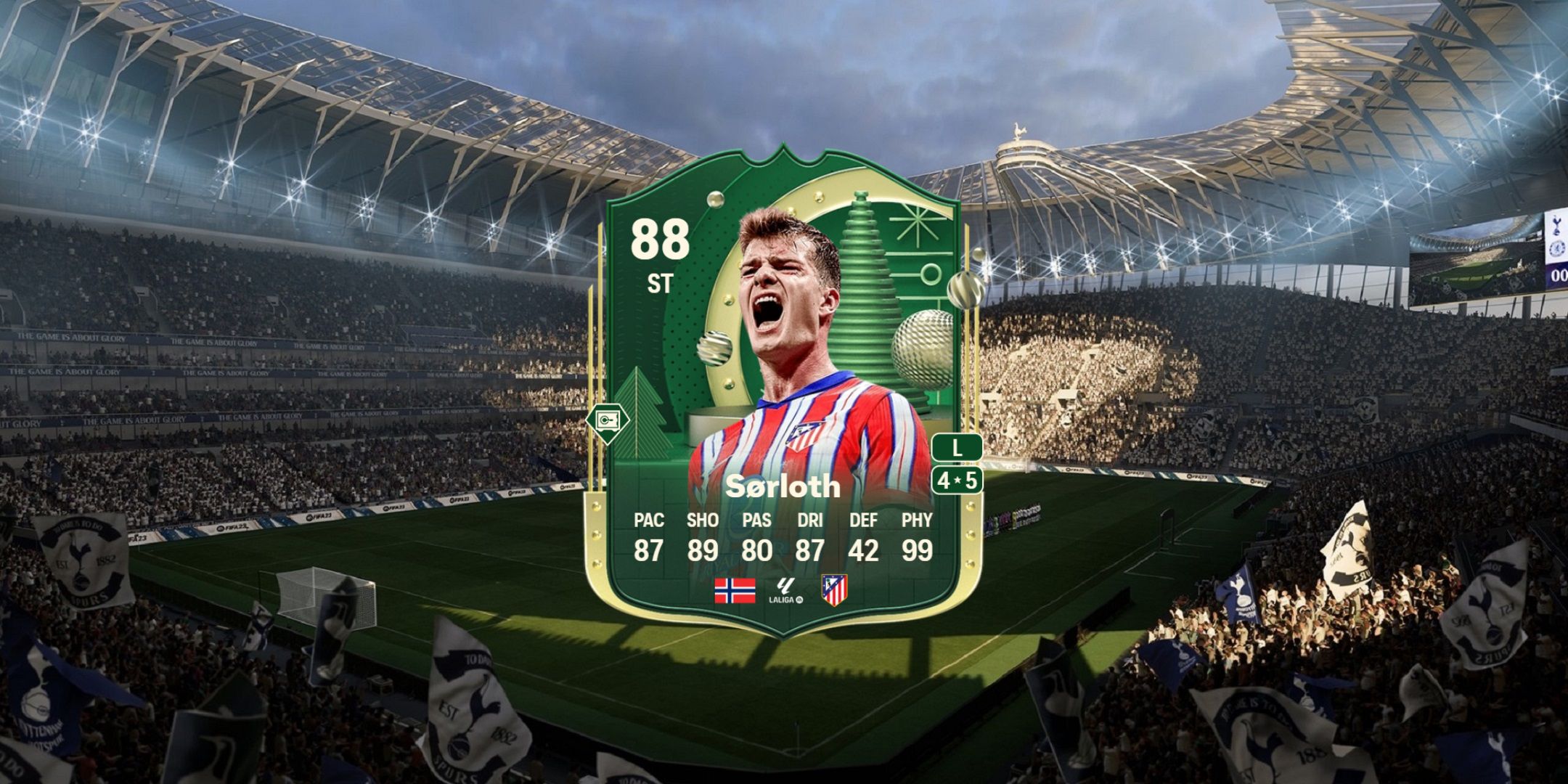 Alexander Sorloth's card in EA Sports FC 25.