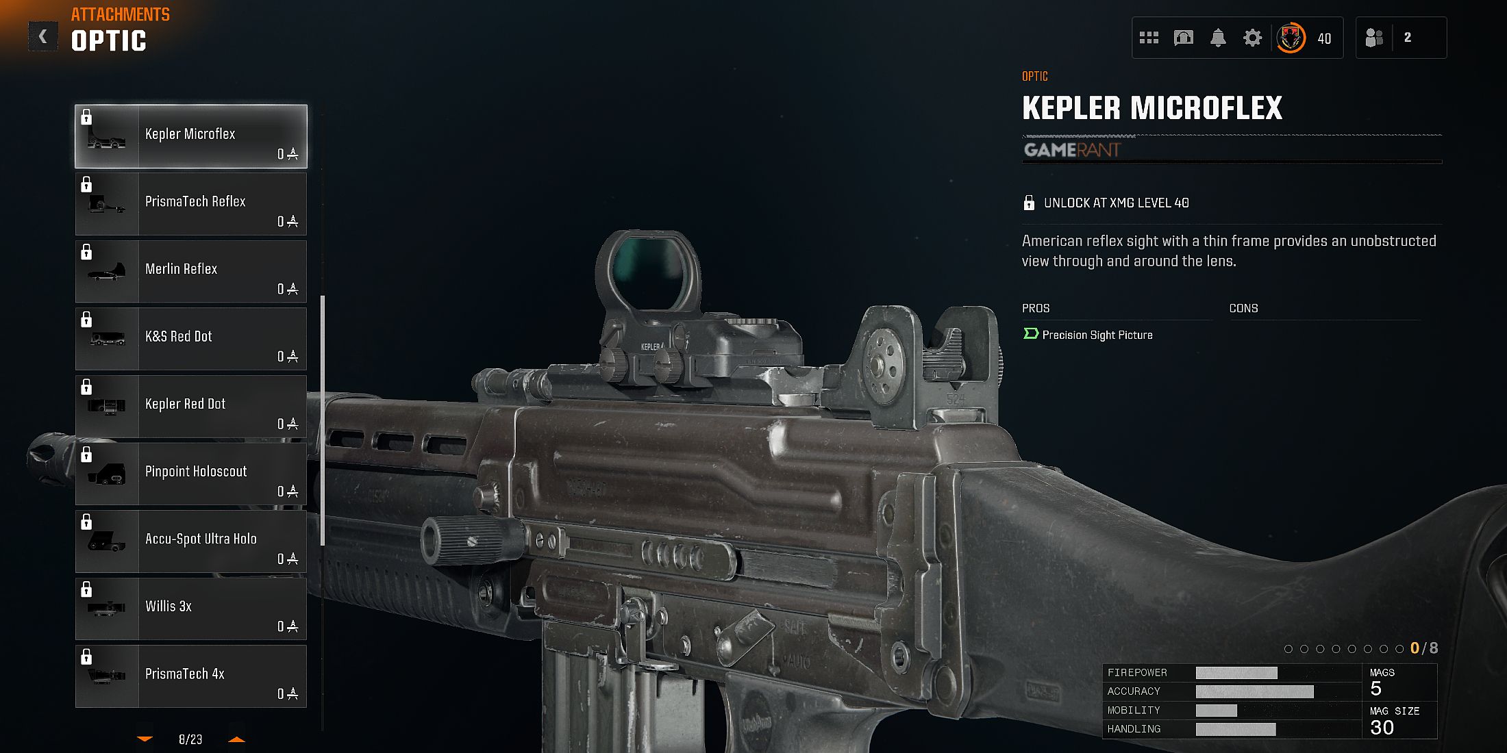 all Optic attachments for the Feng 82 in Black Ops 6 