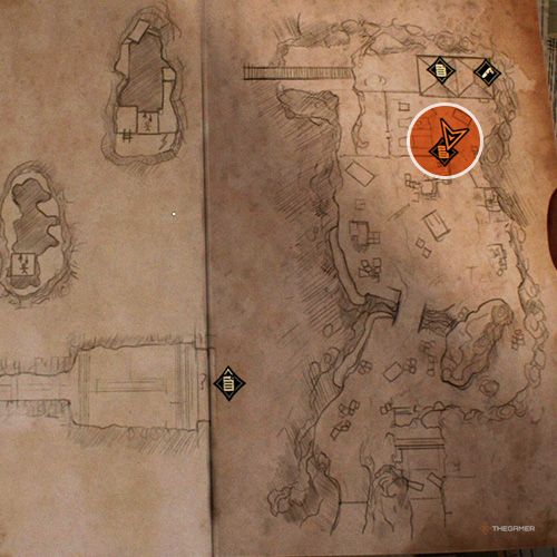 An orange circle shows the location of the Ark Analysis in Indiana Jones And The Great Circle