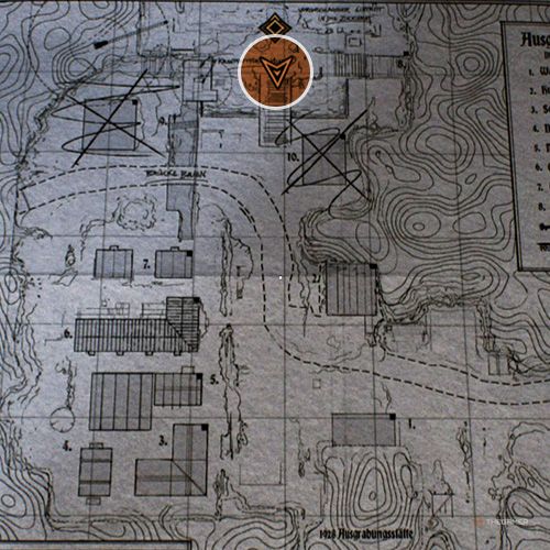 An orange circle shows the location of the Nazi Digsite in Indiana Jones And The Great Circle