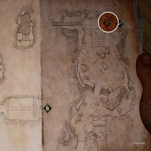 An orange circle shows the location of the Stone Research in Indiana Jones And The Great Circle