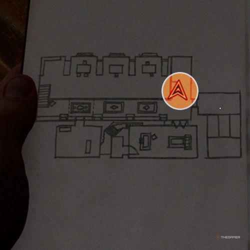 An orange circle shows the photo location of the Teacher and Apprentice in Indiana Jones And The Great Circle