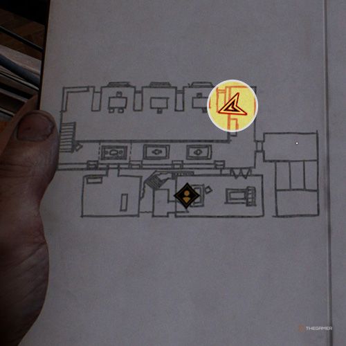 An orange circle shows the photo location of the Vatican Apostolic Library in Indiana Jones And The Great Circle