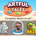 What Happens to Extra Stars At the End of Artful Tales Album in Monopoly GO