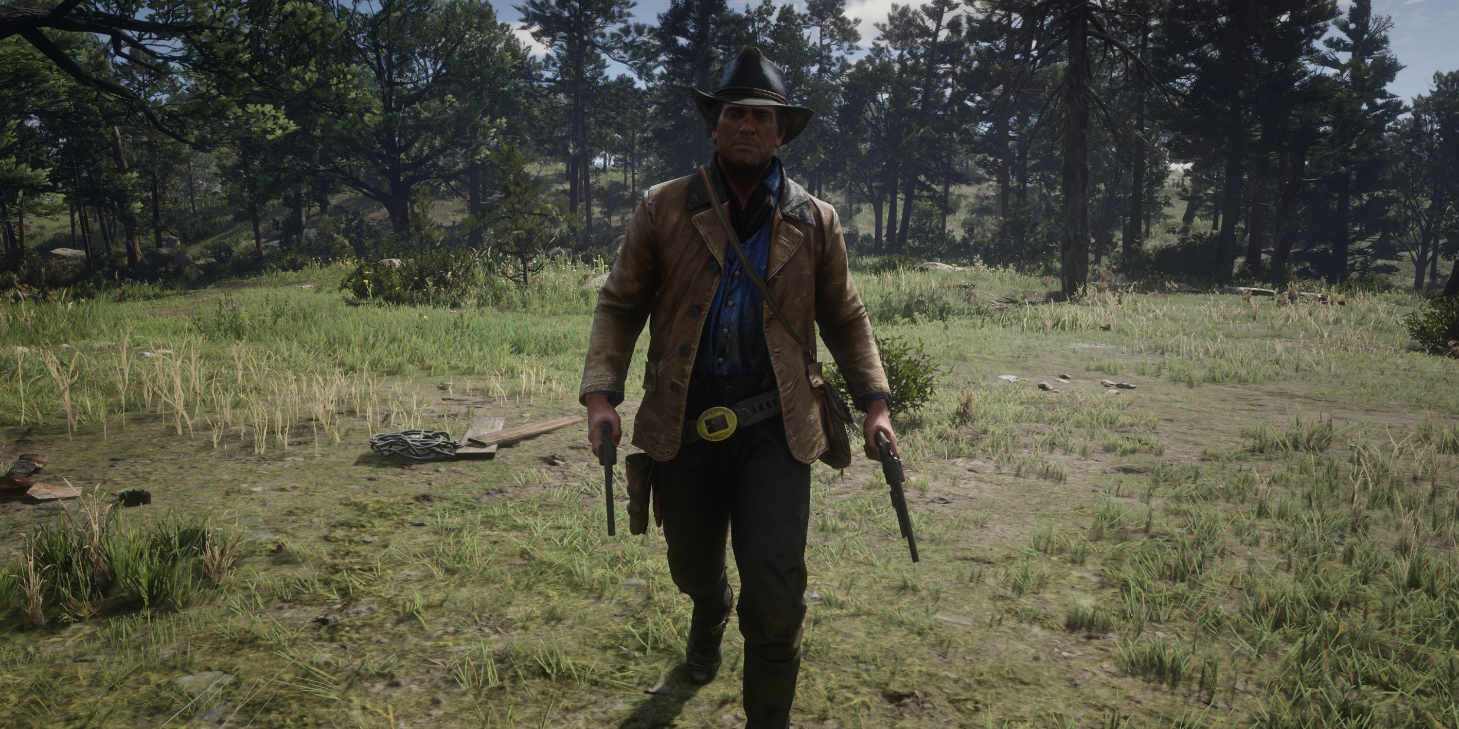 arthur morgan with revolvers