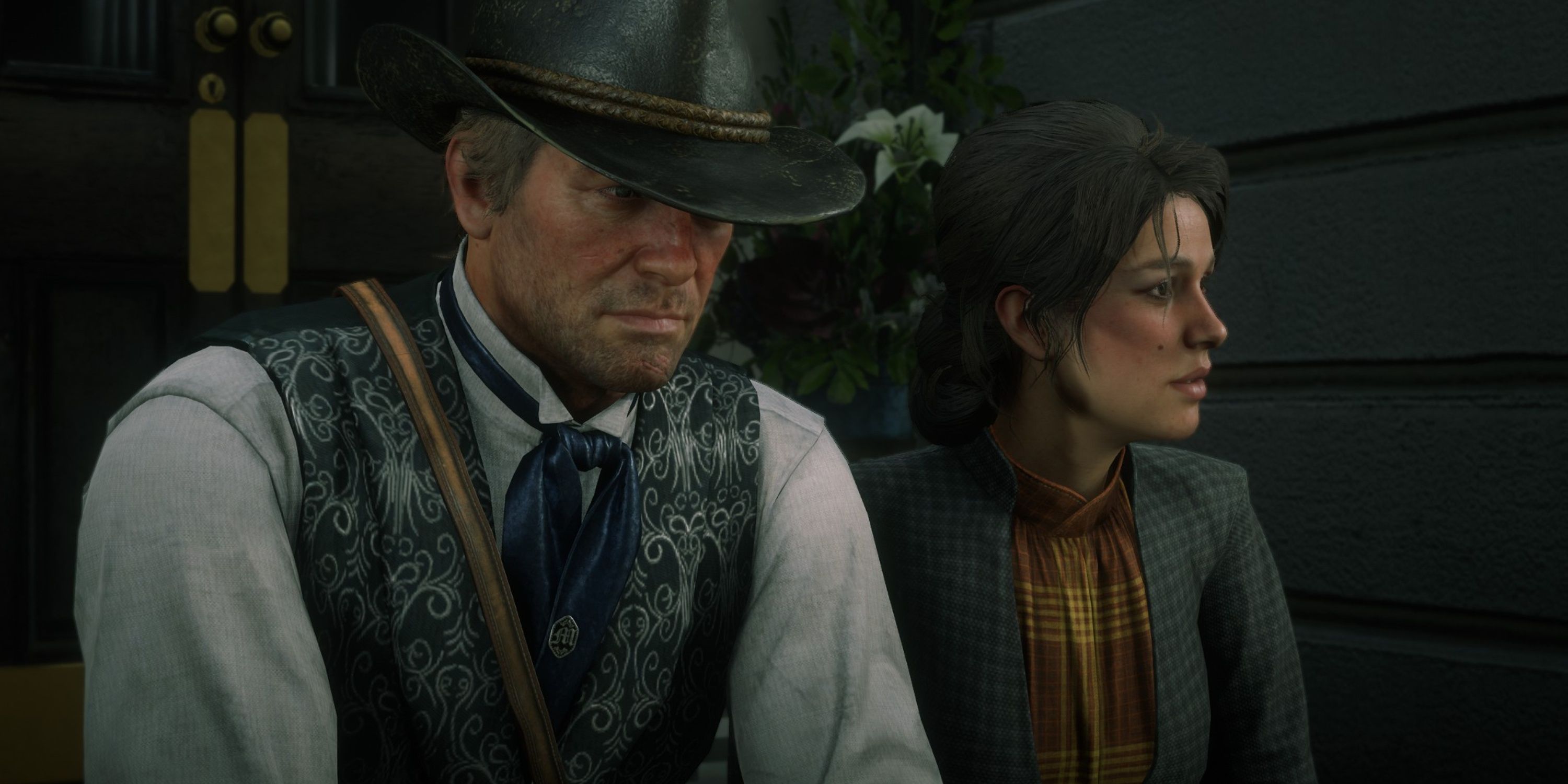 arthur sits with mary