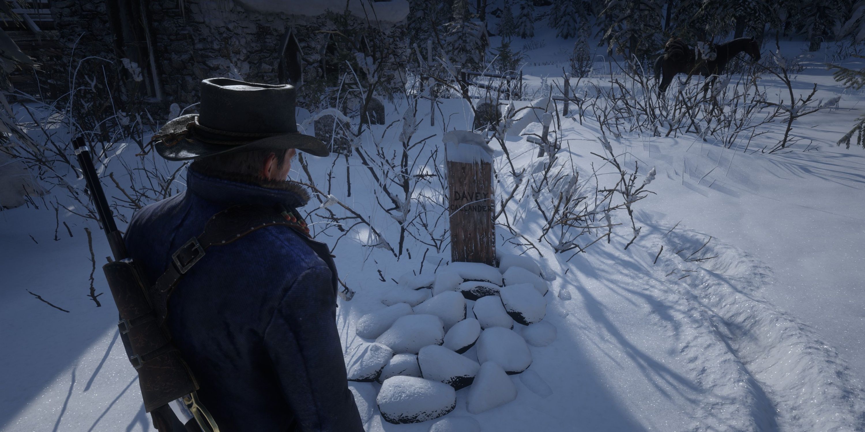 arthur visits a grave