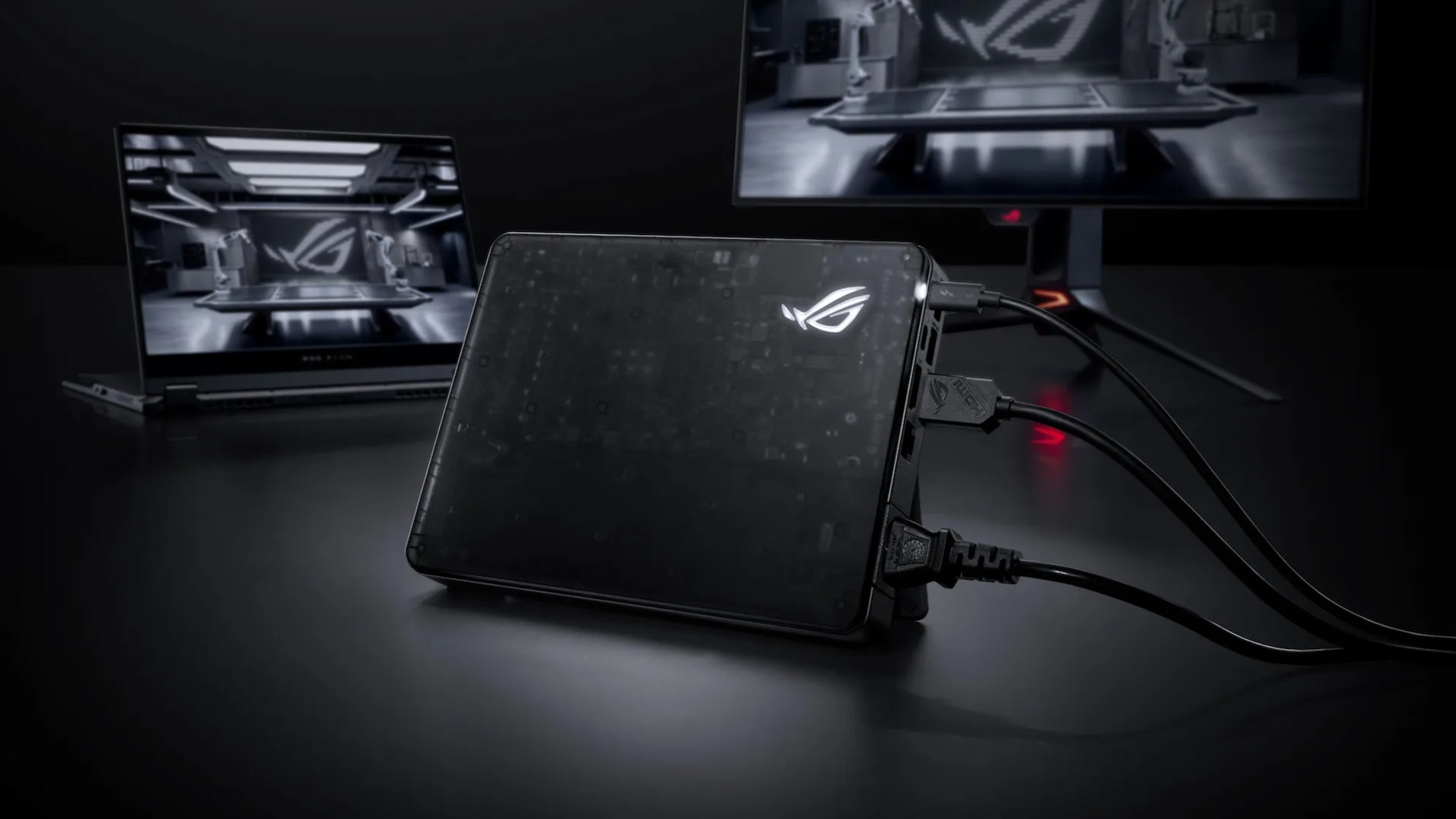 Asus ROG XG 2025 mobile eGPU with Nvidia RTX 50-series mobile GPU