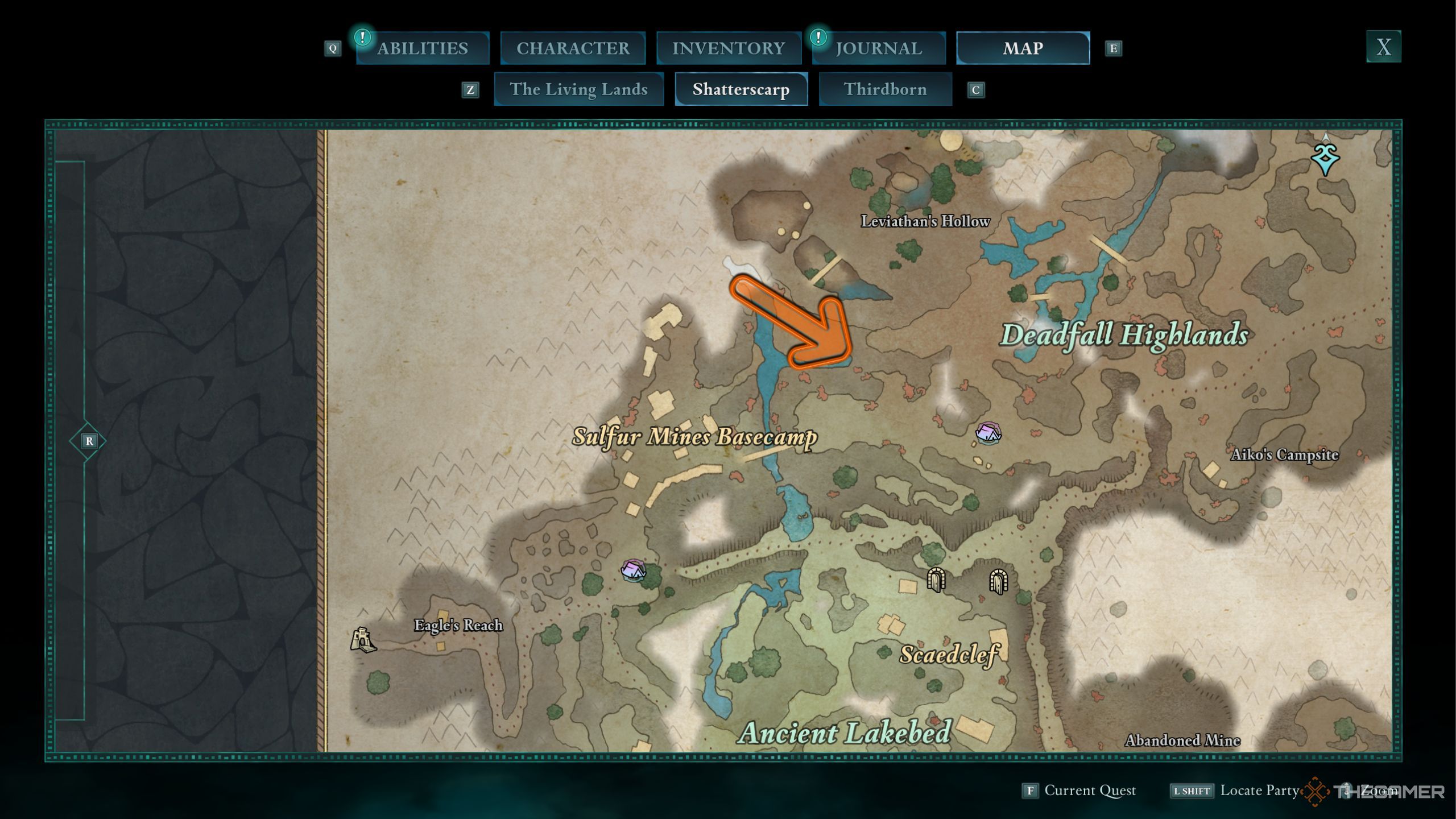 Avowed Seafarer's Boots treasure location.