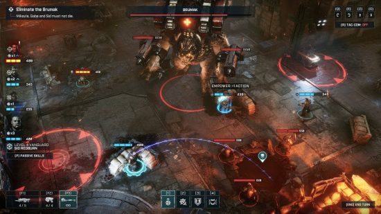 Best turn-based strategy games - humans are desperately trying to fend off against monsters from under the earth and their mechs in Gears Tactics. 