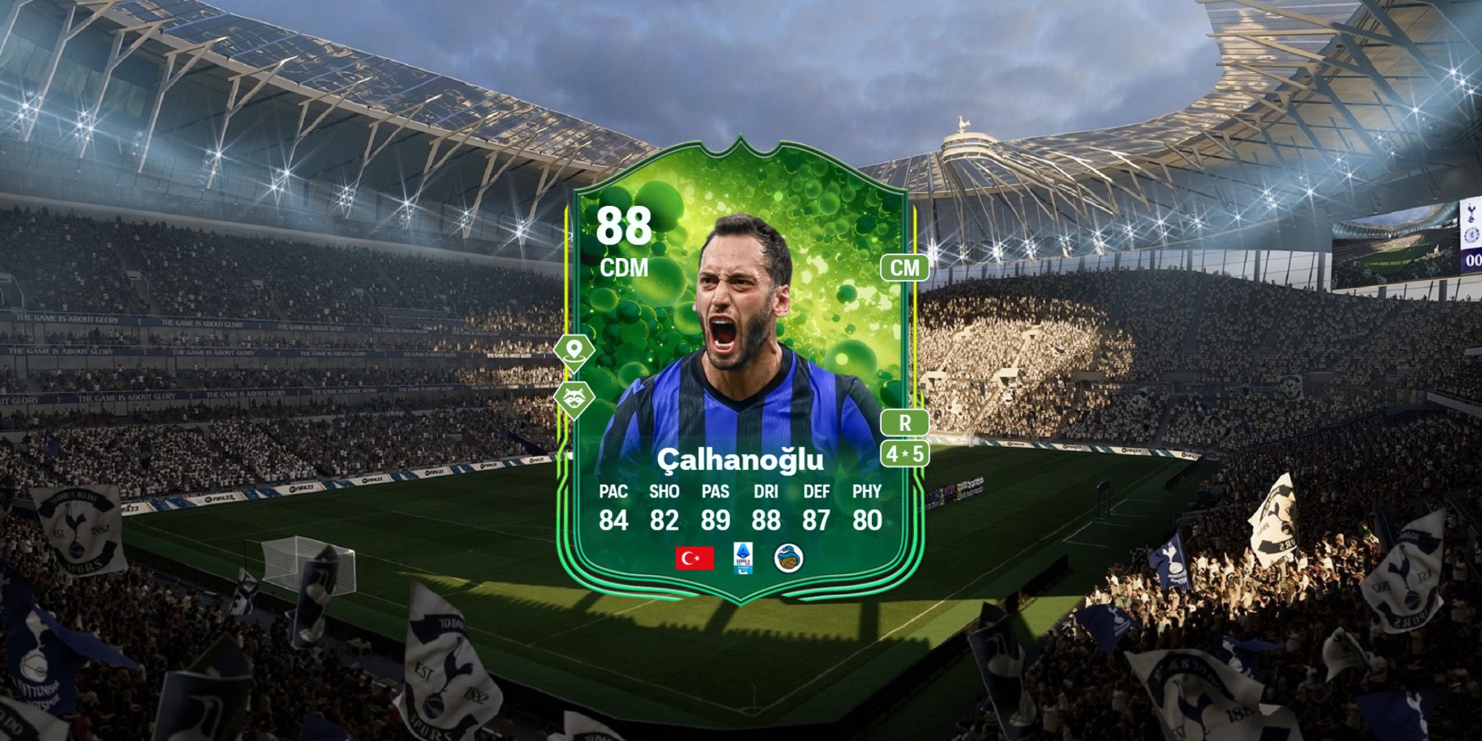 Calhanoglu's card in EA Sports FC 25.