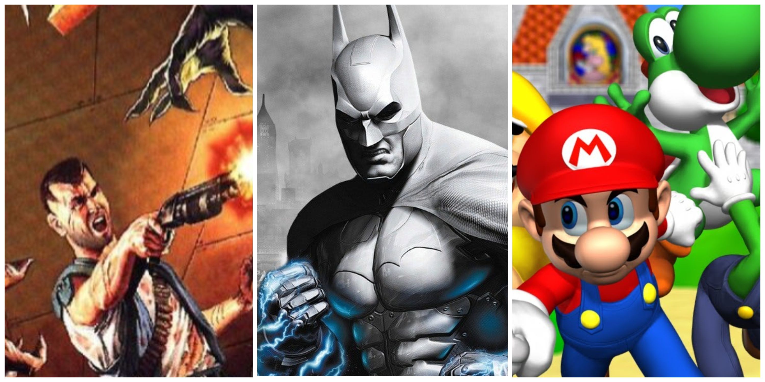 doom ps1, batman arkham city armored edition, super mario 64 ds