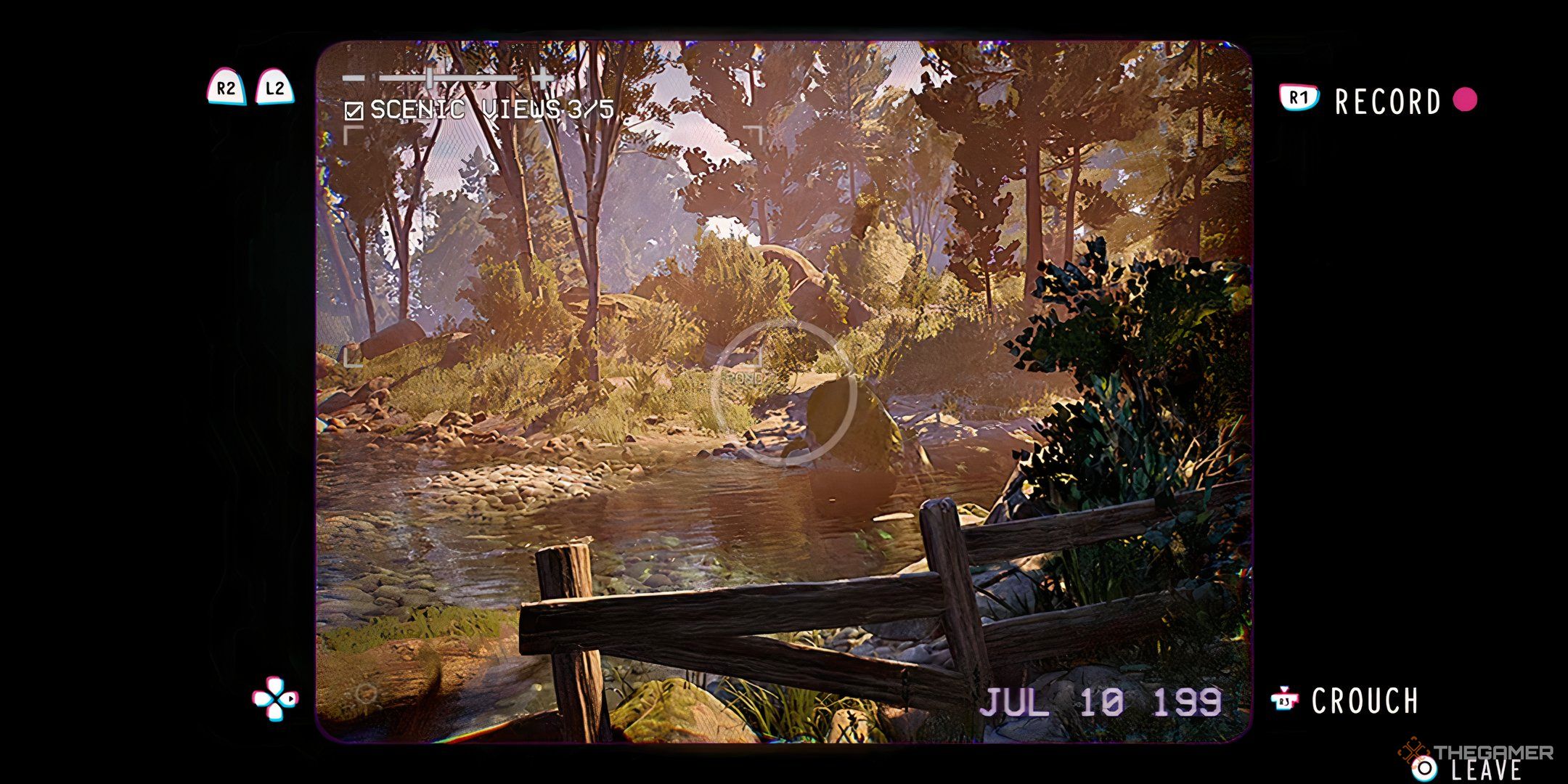 The camcorder UI screen in Lost Records: Bloom & Rage. 