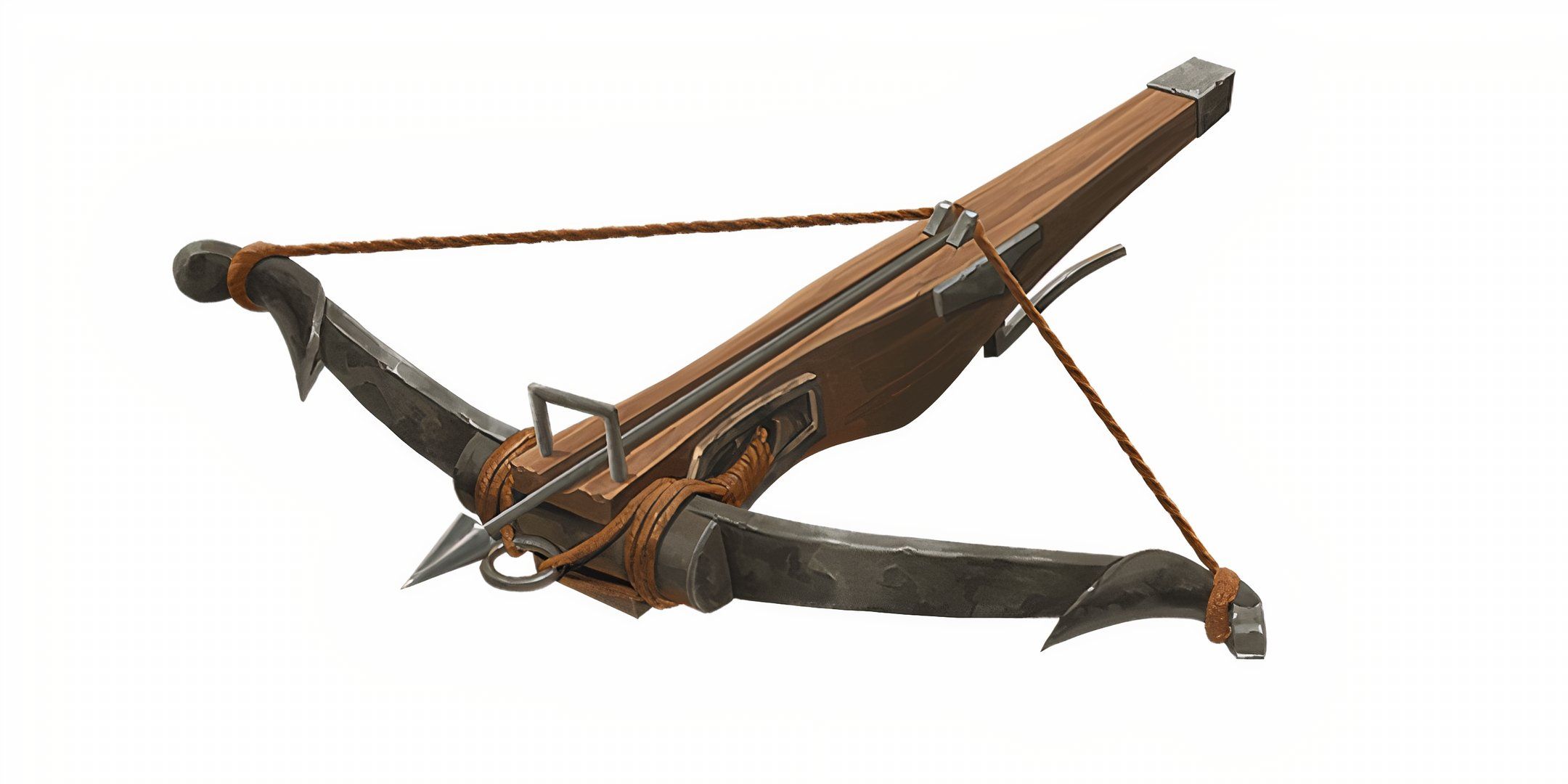 A light crossbow knocked with an arrow in Dungeons & Dragons.