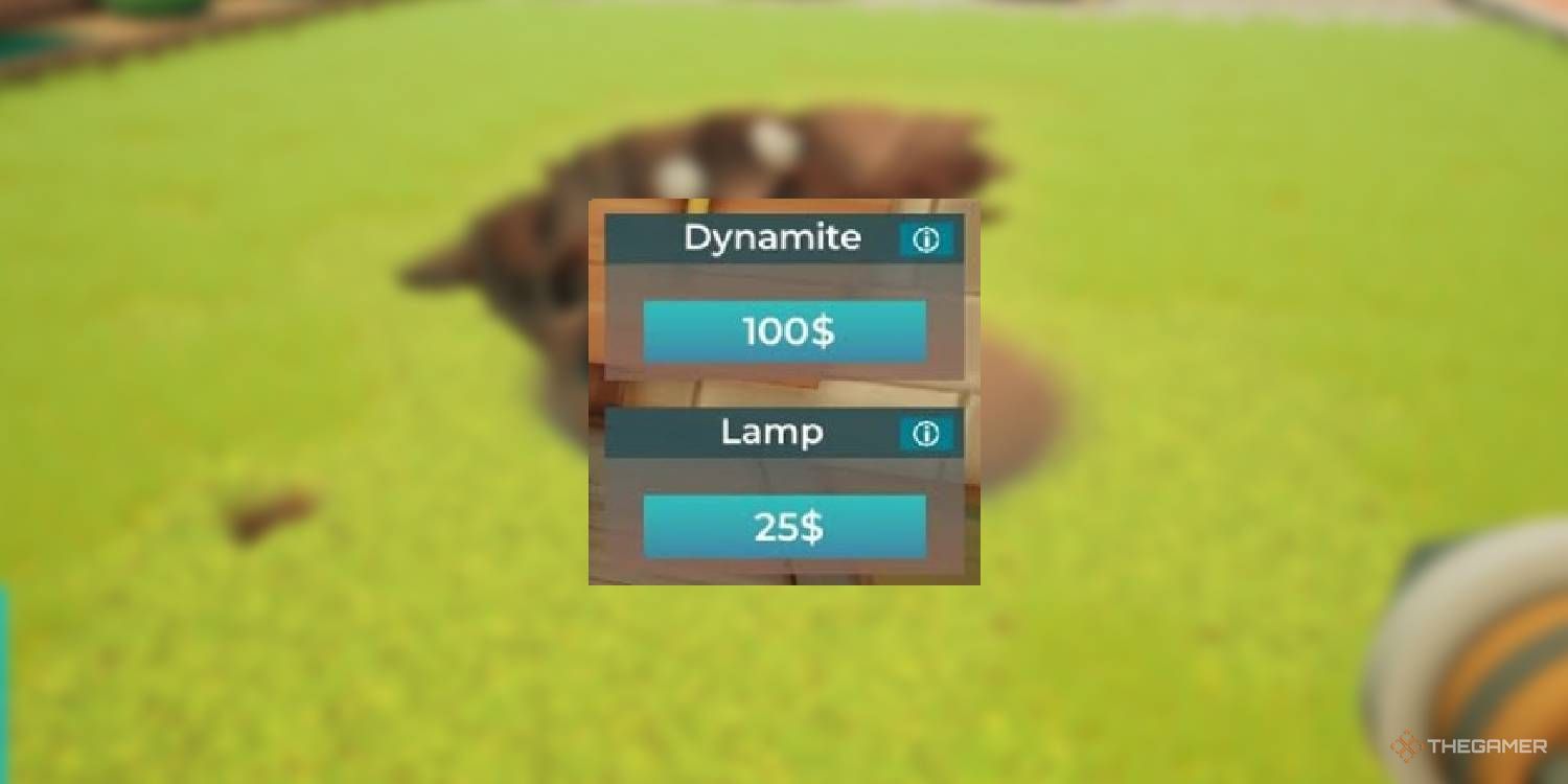 Dynamite and lamp category from A Game About Digging A Hole.