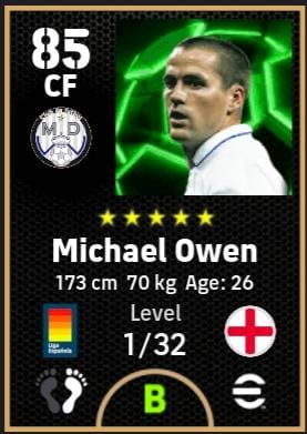 eFootball 2025 European Clubs Attackers Owen