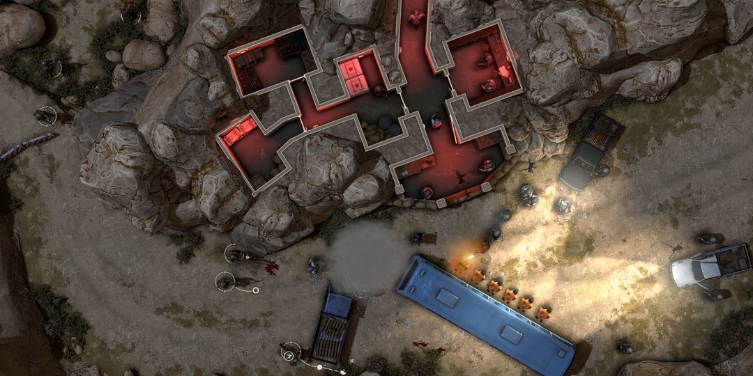 Assaulters entering a compound in Doorkickers 2.